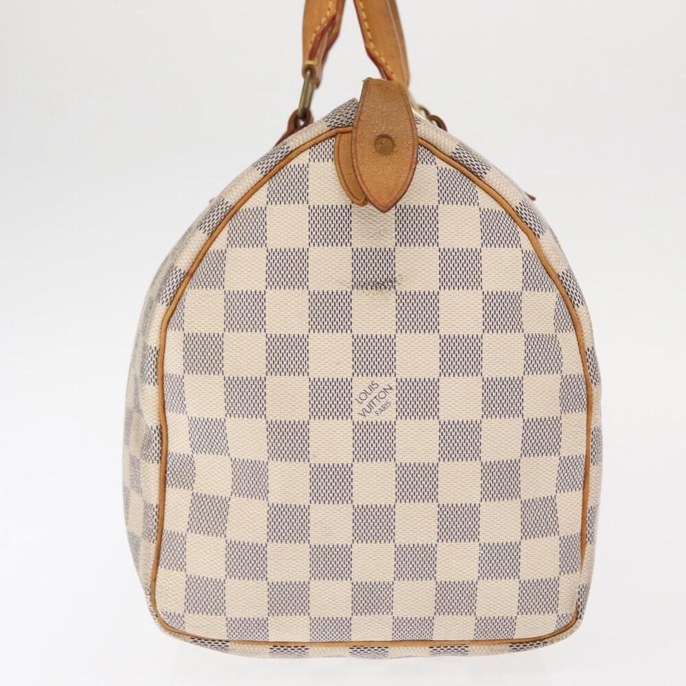 LOUIS VUITTON Damier Azur Speedy 30 Hand Bag N41533 LV Auth 158759 - Picture 3 of 16